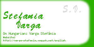 stefania varga business card